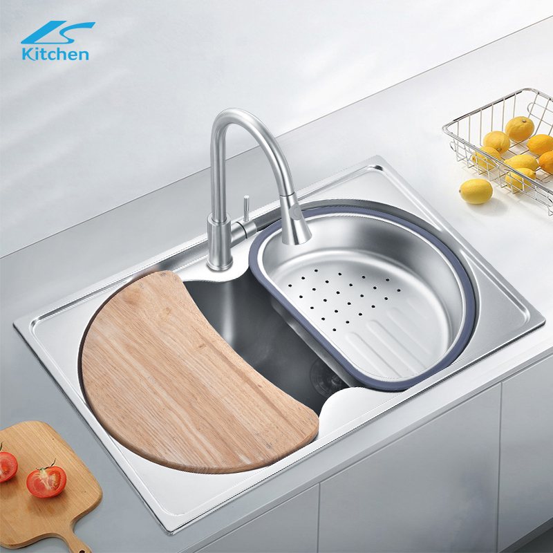 ยอดนิยม Anti-Condensation Kitchen Sinks สแตนเลสชามคู่รอบอ่างล้างจาน