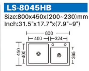 ขายส่ง Undermount สแตนเลสเกรดสูง 304 อ่างล้างจานชามเดียว